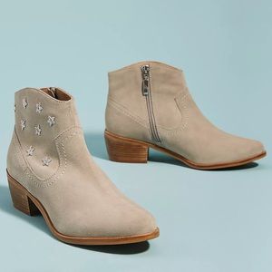 Anthropologie Freda Embellished Ankle Boots
